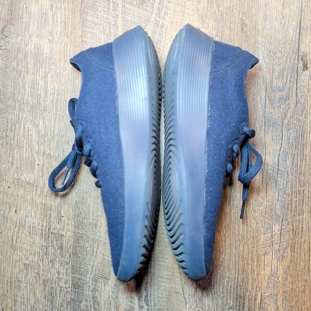 Allbirds Wool Runner 2 WR2 Sneakers All Navy Blue Women's Size 8 Casual Comfort - Picture 10 of 13